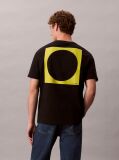 Negru Tricou Lejer Cu Grafica Circle  Barbati