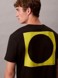 Negru Tricou Lejer Cu Grafica Circle  Barbati