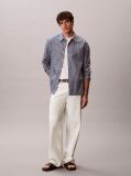 Denim Camsa Din Poplin De Bumbac Cu Dungi Si Croiala Lejera  Barbati
