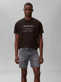 Denim Pantaloni Scurti Din Denim Cu Aspect Decolorat  Barbati