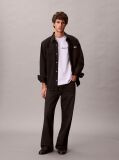 Mov Tricou Cu Logo Brodat  Barbati