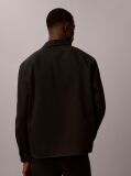 Negru Camasa Utilitara Din Bumbac Twill  Barbati