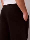 Negru Pantaloni Scurti Pentru Barbati Din Frotir Cu Logo Grafic  Barbati