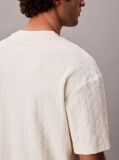 Beige Emblem Logo Towelling T-shirt  Men