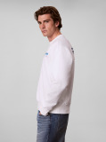 White Premium Terry Crew Neck Sweatshirt  Men
