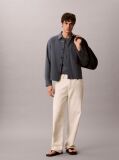 Blue Cotton Canvas Shirt Jacket  Men