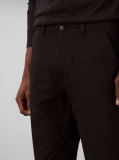 Negru Pantaloni Chino Confortabili Din Bumbac Cu Croiala Conica  Barbati