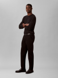 Negru Pantaloni Chino Confortabili Din Bumbac Cu Croiala Conica  Barbati
