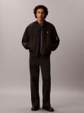 Negru Pantaloni Lejeri Din Bumbac Twill  Barbati