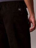Negru Pantaloni Lejeri Din Bumbac Twill  Barbati