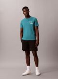 Green Embroidered Logo T-shirt  Men