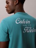 Green Embroidered Logo T-shirt  Men