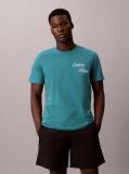 Green Embroidered Logo T-shirt  Men