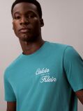 Green Embroidered Logo T-shirt  Men