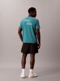 Green Embroidered Logo T-shirt  Men
