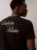 Negru Tricou Cu Logo Brodat  Barbati