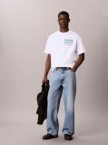 White Palm Logo Graphic Crew Neck T-Shirt  Men