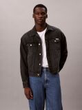 Negru Geaca Trucker Din Denim, In Stilul Anilor '90  Barbati
