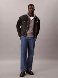 Negru Geaca Trucker Din Denim, In Stilul Anilor '90  Barbati