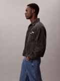 Negru Geaca Trucker Din Denim, In Stilul Anilor '90  Barbati