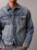 Denim Geaca Trucker Din Denim Cu Logo, In Stilul Anilor '90  Barbati