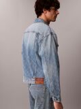 Denim Geaca Trucker Din Denim Cu Logo, In Stilul Anilor '90  Barbati