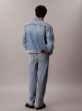 Denim Geaca Trucker Din Denim Cu Logo, In Stilul Anilor '90  Barbati