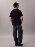 Albastru Tricou Cu Logo Script  Barbati
