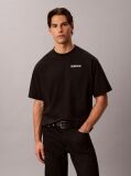 Negru Tricou Lejer Cu Grafica „Calvins Or Nothing”  Barbati