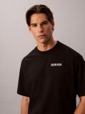 Negru Tricou Lejer Cu Grafica „Calvins Or Nothing”  Barbati