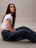 Denim Blugi Cu Croi Larg  Femei
