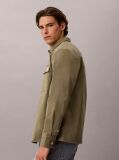 Verde Camasa Overshirt Utility Din Bumbac Confortabil  Barbati