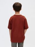 Rosu Tricou Pentru Copii Cu Logo Grafic  Baieti