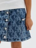 Denim Fusta Din Denim Pentru Copii Cu Logo  Fete