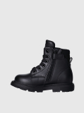Black Lace-Up Bootss  Girls