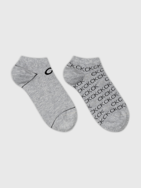 Gri Set 2 Perechi Sosete Pana La Glezna De Dama Cu CK Logo Integral  Femei