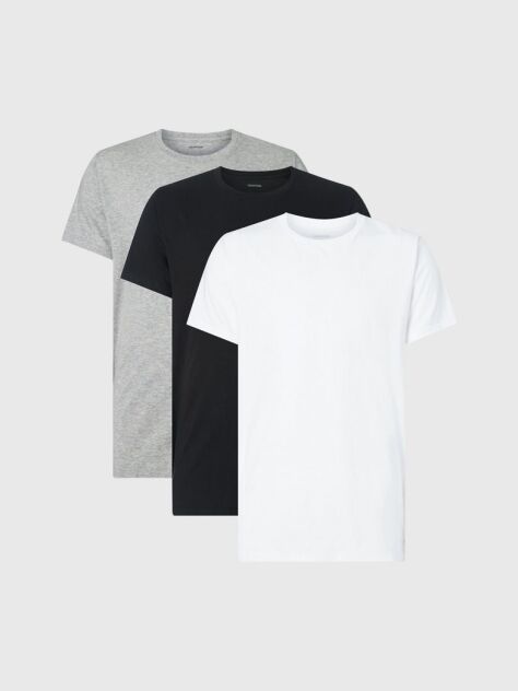 White 3 Pack T-Shirts - Cotton Classics  Men