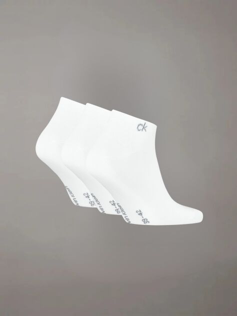 White 3 Pack Sneaker Socks  Men