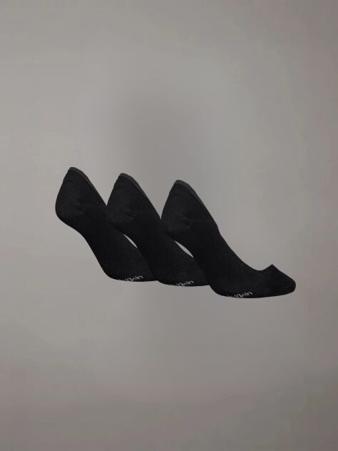 Black 3 Pack Invisible Socks  Women