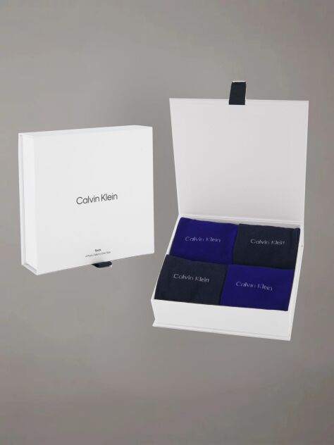 Albastru Set Cadou 4 Perechi Sosete Clasice  Barbati