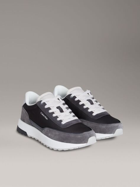 Gri Adidasi Runner Din Amestec De Piele  Barbati