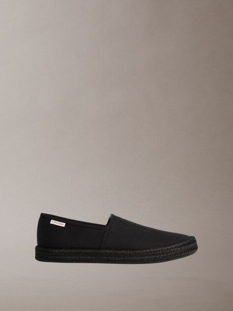Negru Javi - Espadrile Din Bumbac Canvas  Barbati