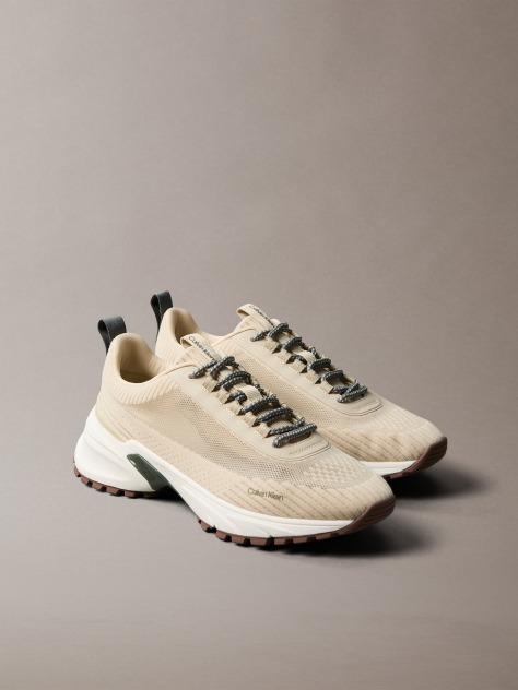 Bej Trailblazer — Adidasi Runner Din Mesh Tricotat  Barbati