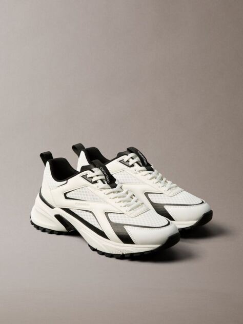 Alb Trailblazer – Adidasi De Alergare Din Material Mesh Mix  Barbati