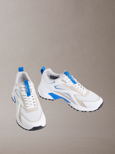Alb Trailblazer – Adidasi De Alergare Din Material Mesh Mix  Barbati