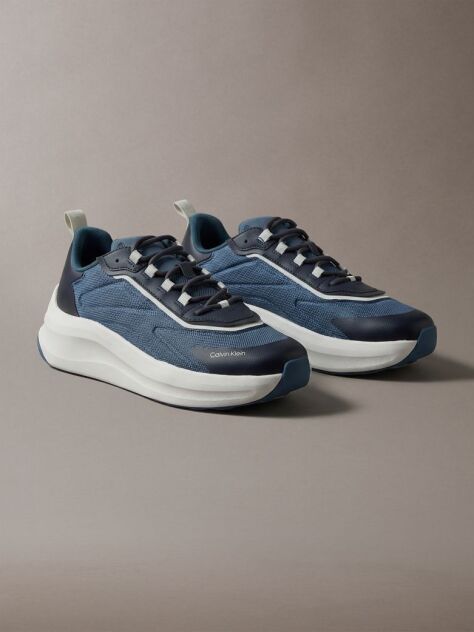 Albastru CK Volumax - Adidasi Cu Talpa Chunky Tip Runner  Barbati