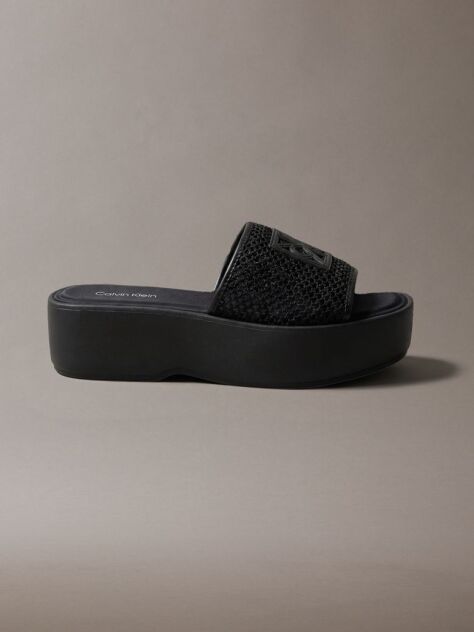 Negru Amelia - Papuci Cu Platforma Din Mesh  Femei
