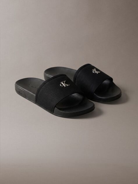Black Nemo - Canvas Signature Logo Sliders  Women
