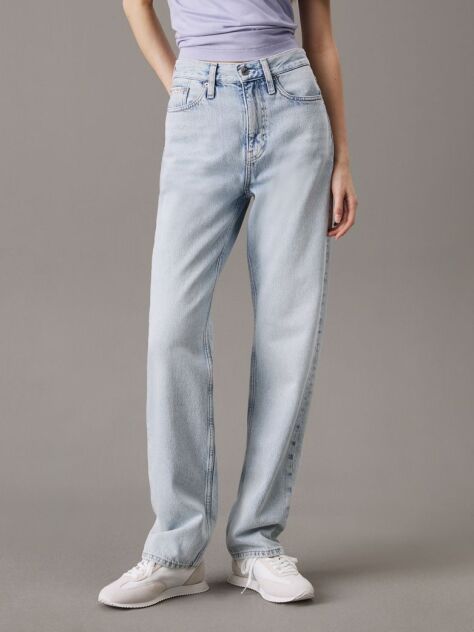 Denim Blugi Drepti Cu Talie Inalta  Femei