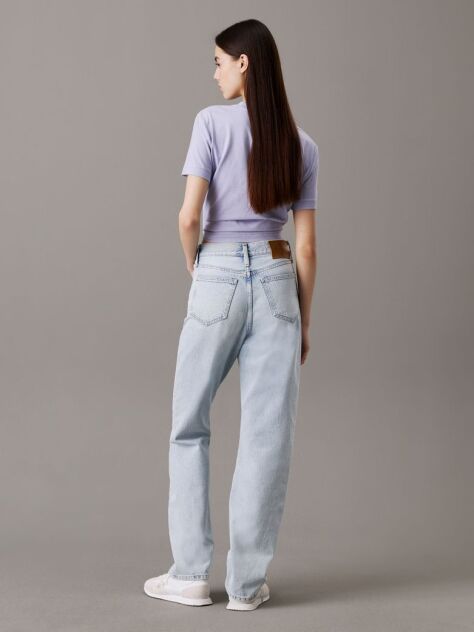 Denim Blugi Drepti Cu Talie Inalta  Femei